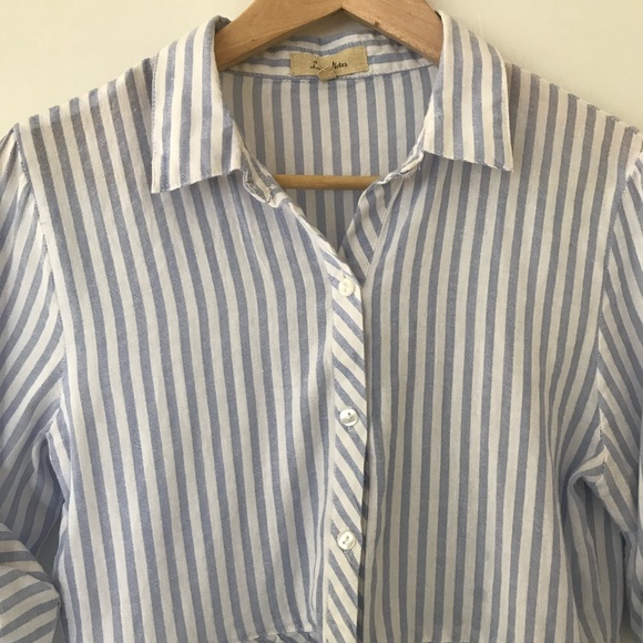 Striped Peplum Blouse - Picture 7 of 8